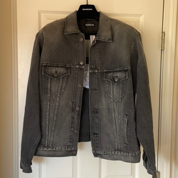 Men’s Balenciaga You Are The World Jean Jacket - Picture 2 of 6